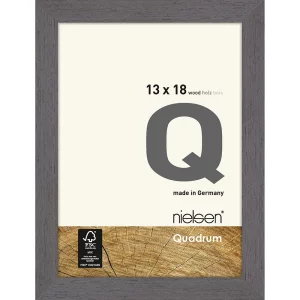 Fotorahmen Quadrum 13x18 cm | Grau | Normalglas (2 mm)