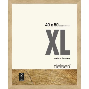 Holzrahmen Quadrum XL 40x50 cm | Eiche Natur | Normalglas (2 mm)
