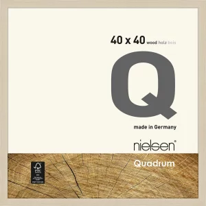Holzrahmen Quadrum 40x40 cm | Ahorn | Normalglas (2 mm)