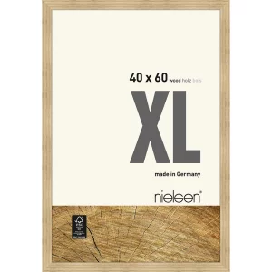 Holzrahmen Quadrum XL 40x60 cm | Eiche Natur | Normalglas (2 mm)