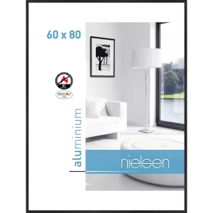 B1 Brandschutzrahmen C2 60x80 cm | Struktur Schwarz matt | Normalglas (2 mm)