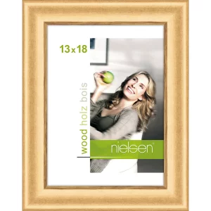Holzrahmen Derby 13x18 cm | Gold | Normalglas (2 mm)