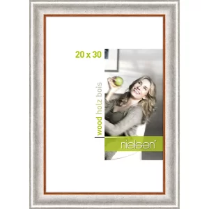 Holzrahmen Derby 20x30 cm | Silber | Normalglas (2 mm)