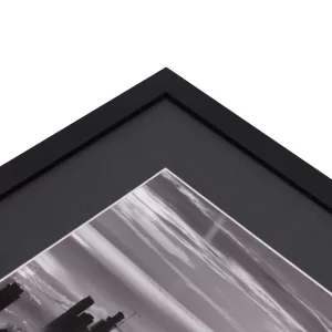 1,4 mm WhiteCore Standard-Passepartout mit individuellem Ausschnitt 60x90 cm | Charcoal