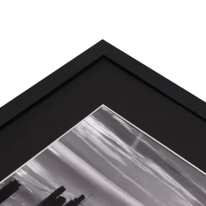 1,4 mm WhiteCore Standard-Passepartout mit individuellem Ausschnitt 60x90 cm | Ebony