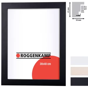 3D kader met afstandshouder van beuk / esdoorn - op maat