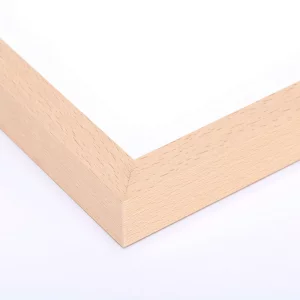 Holz-Bilderrahmen aus Buche / Ahorn nach Maß Buche natur | Normalglas (3 mm)