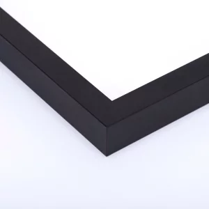 Holz-Bilderrahmen aus Buche / Ahorn nach Maß Buche schwarz | Normalglas (3 mm)