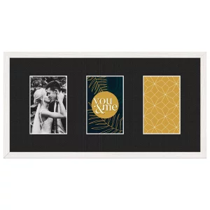 Cadre multi photos Kyoto Black pour 3 photos 10x15 cm