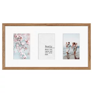 Cadre multi photos Kyoto White pour 3 photos 10x15 cm