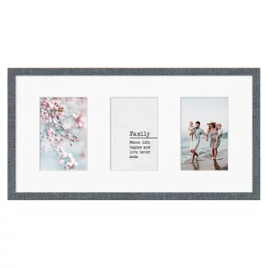 Cadre multi photos Kyoto White pour 3 photos 10x15 cm