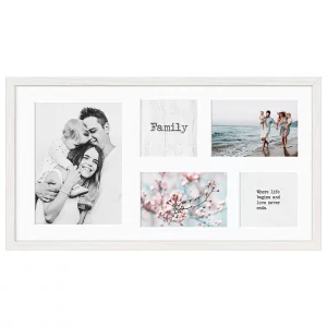 Cadre multi photos Kyoto White pour 5 photos
