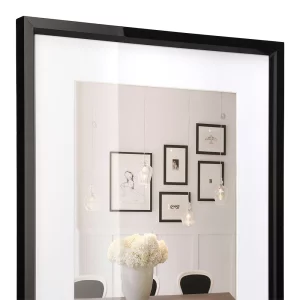 Kunststoff Bilderrahmen Steel Style mit Passepartout