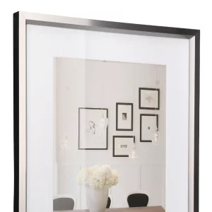 Kunststoff Bilderrahmen Steel Style mit Passepartout