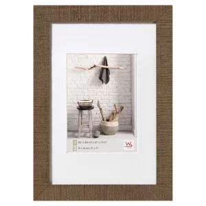 Holz-Bilderrahmen Home 10x15 cm (7x10 cm) | Mittelbraun | Normalglas (2 mm)
