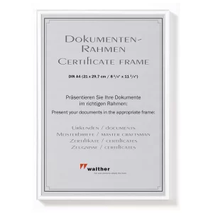Kunststoff-Bilderrahmen New Lifestyle 21x29,7 cm (A4) | Weiß | Normalglas (2 mm)