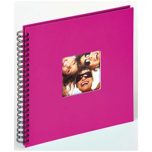 Roze fotoalbum met spiraalbinding