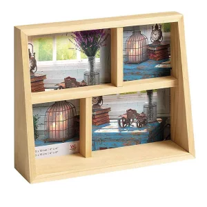 Cadre multi photos pour 2 + 2 photos Rustic