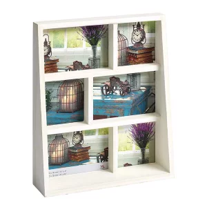 Cadre multi photos pour 3 + 3 photos Rustic