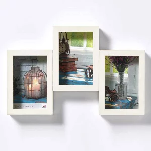 Cadre photo Rustic pour 3 photos