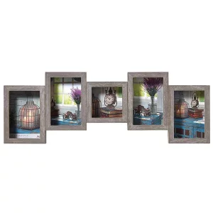Cadre pêle-mêle pour 4 + 1 photos Rustic