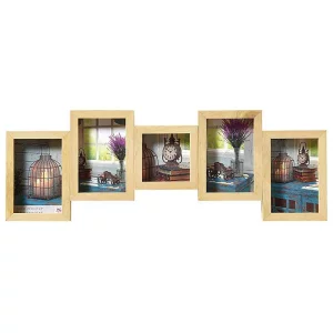 Cadre pêle-mêle pour 4 + 1 photos Rustic