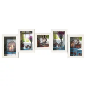 Cadre pêle-mêle pour 4 + 1 photos Rustic