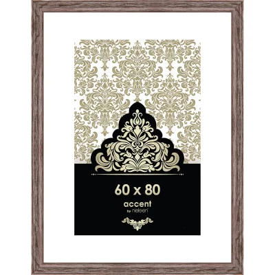 Rama drewniana Vintage 60x80 cm | brązowy | szkło standardowe (2 mm)