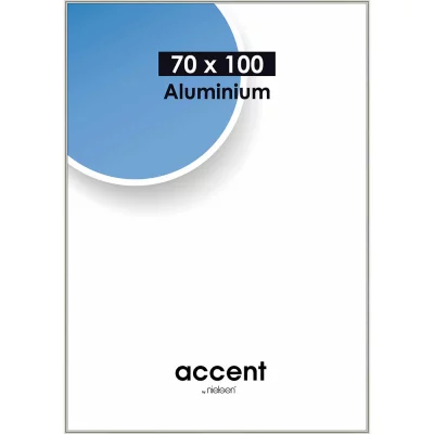 Alurahmen Accent 70x100 cm | Pearl Mercury | Normalglas (2 mm)