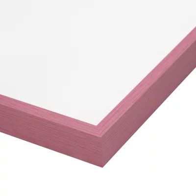 Thumbnail von Alu-Bilderrahmen Barth NXT mit Distanzleiste, Serie 1131 Pink - Furnier Holzoptik