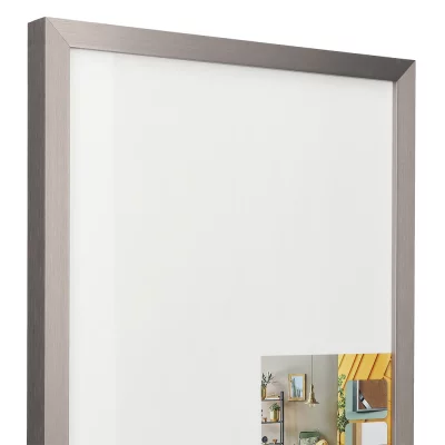 Alu-Wechselrahmen Serie 1828 70x70 cm | Bronze hell gebürstet | Normalglas (2 mm)