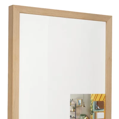 Alu-Wechselrahmen Serie 1828 60x70 cm | Eiche Echtfurnier natur | Normalglas (2 mm)