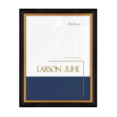 Holzrahmen ACADEMIE 3,1 24x30 cm | Black with Gold | Normalglas (2 mm)