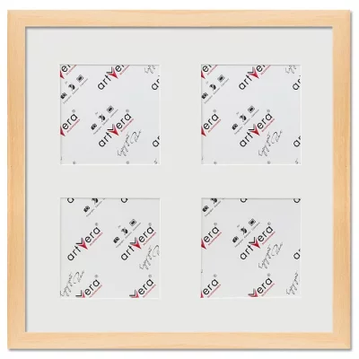 Multi fotolijst Uppsala voor 4 foto's 10x10 cm 30x30 cm (4x10x10 cm) | natuur | normaal glas (2 mm)