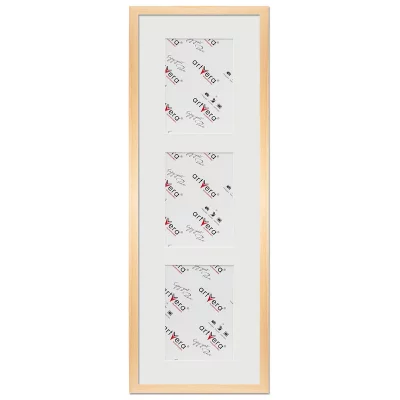 Multiramka na 3 zdjęcia Lund, 23x70 cm - 13x18 cm 23x70 cm (3x13x18 cm) | naturalny | szkło standardowe (2 mm)