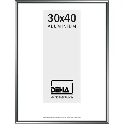 Alurahmen Regulus 55x75 cm | Contrastgrau | Normalglas (2 mm)
