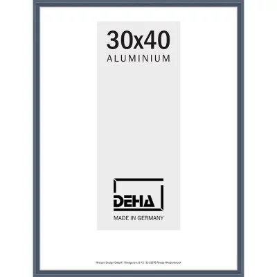 Alurahmen Mizar Sonderzuschnitt Nachtblau | Normalglas (2 mm)