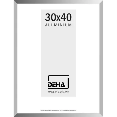 Alurahmen Wega 55x75 cm | Natur glanz | Normalglas (2 mm)
