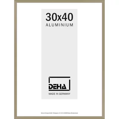 Alurahmen Superba Sonderzuschnitt Altsilber | Normalglas (2 mm)