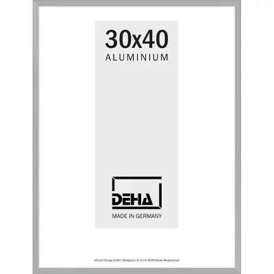 Alurahmen Superba Sonderzuschnitt Platin | Normalglas (2 mm)