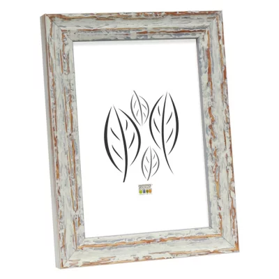 Houten kader Ballay 13x13 cm | wit | normaal glas (2 mm)