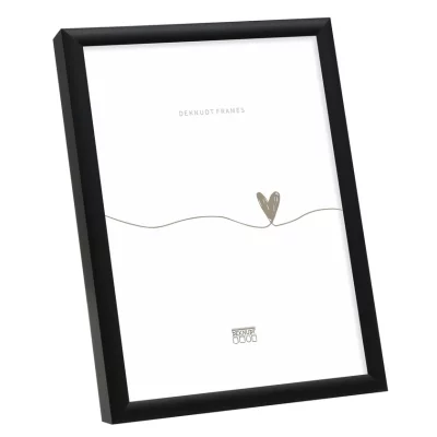 Aluminiowa rama do obrazu Liz 24x30 cm | czarny matowy | szkło standardowe (2 mm)