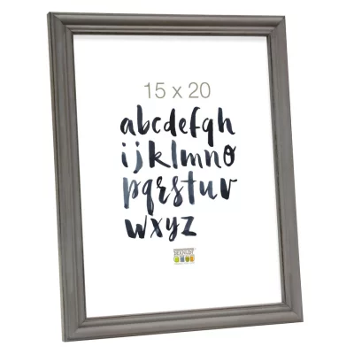 Drewniana rama do obrazu Sambre 10x15 cm | szary | szkło standardowe (2 mm)