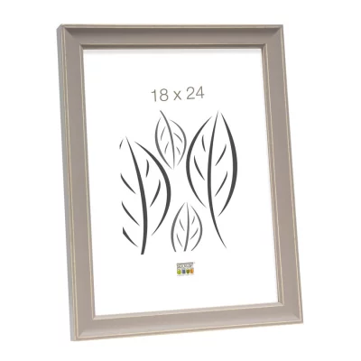 Houten kader Enzo 13x13 cm | beige | normaal glas (2 mm)