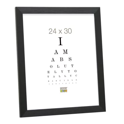 Kunststof fotolijst Lucas 15x15 cm | zwart | normaal glas (2 mm)