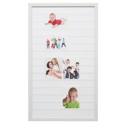 Multiramka na zdjęcia Lucas – kolaż na różne zdjęcia 50x50 cm | biały | szkło standardowe (2 mm)