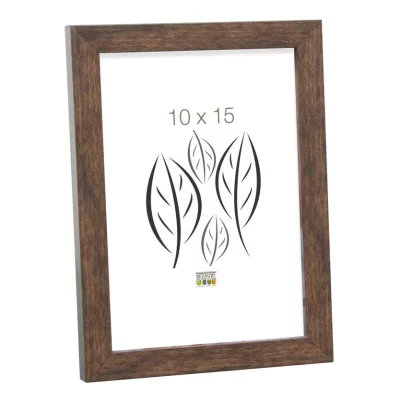 Houten kader David 13x13 cm | bruin | normaal glas (2 mm)