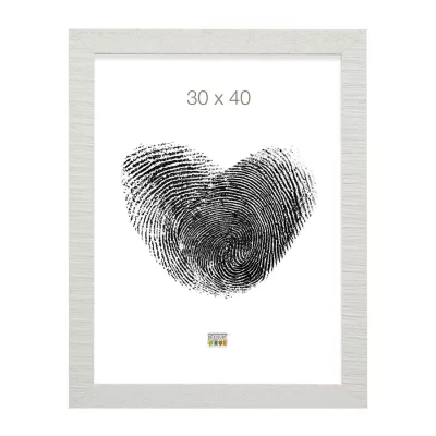 Drewniana rama do obrazu Mila 30x45 cm | biały | szkło standardowe (2 mm)
