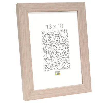 Houten kader Paul 13x13 cm | natuur | normaal glas (2 mm)