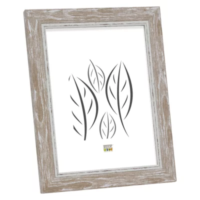 Rama z tworzywa sztucznego do obrazu Leo 21x29,7 cm (A4) | dąb-szary vintage | szkło standardowe (2 mm)